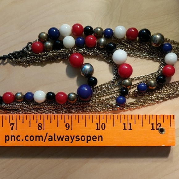 Primary Colored Statement Necklace - Picture 5 of 5